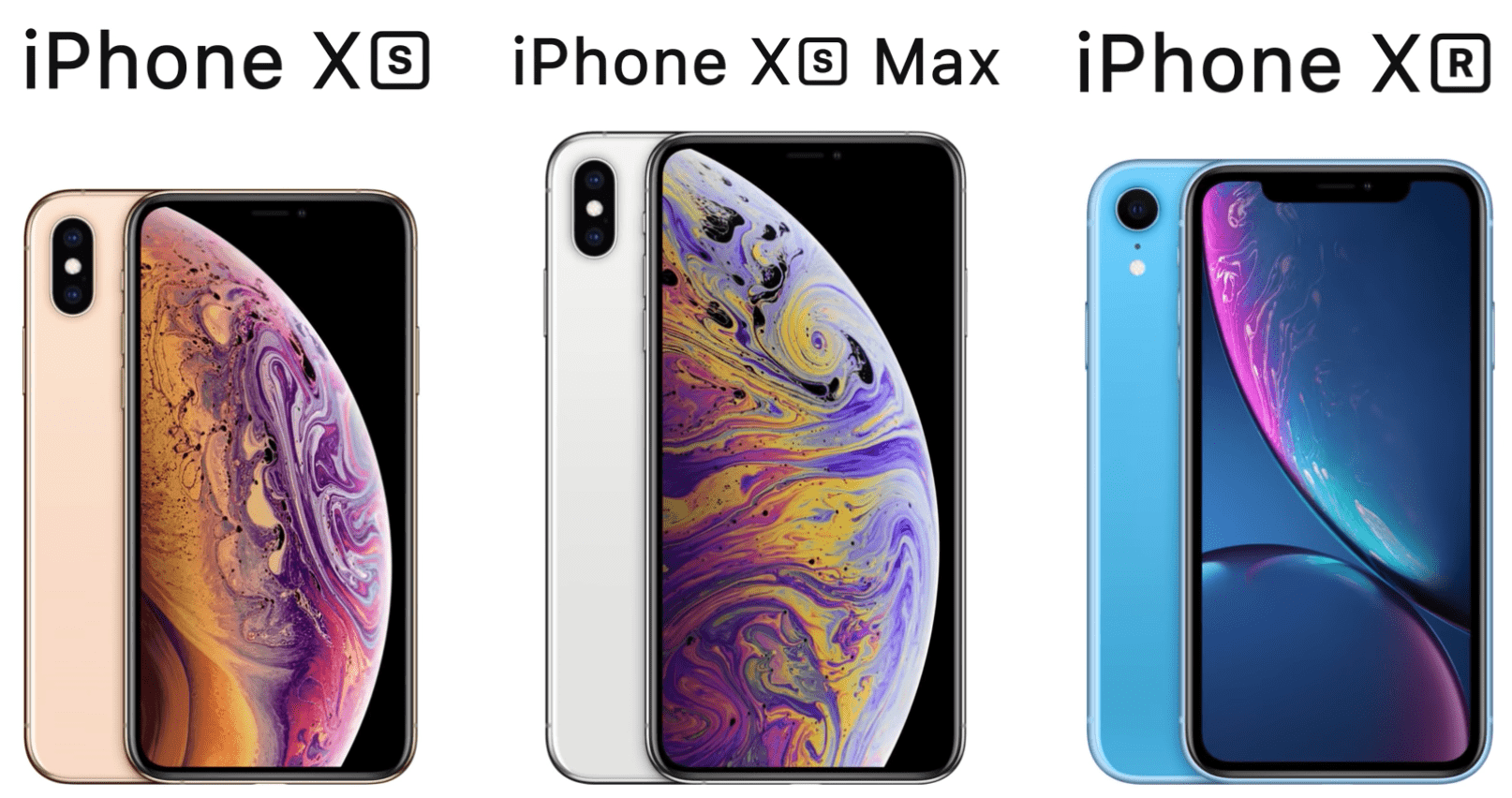 iPhone XS/XS Max/XRとiPhone Xの違いを徹底比較!結局どれを買うべき?